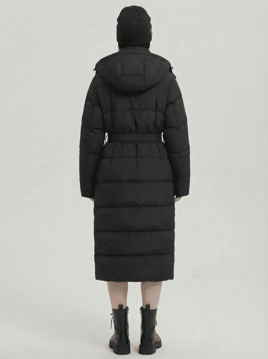 Stonebrook Studio - StonebrookStudio | Women’s Water - Resistant Puffer Jacket – Longline Adjustable Waist