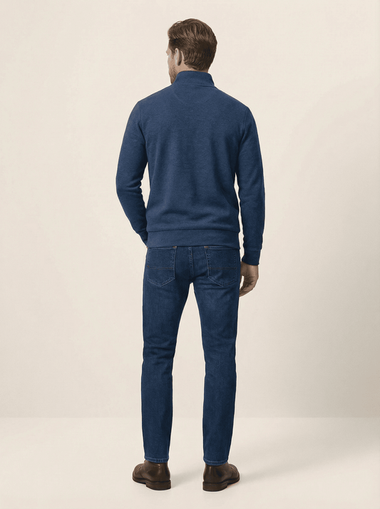 Stonebrook Studio - StonebrookStudio | Men’s Half - Zip Sweater – Classic Knitted Stand Collar Pullover