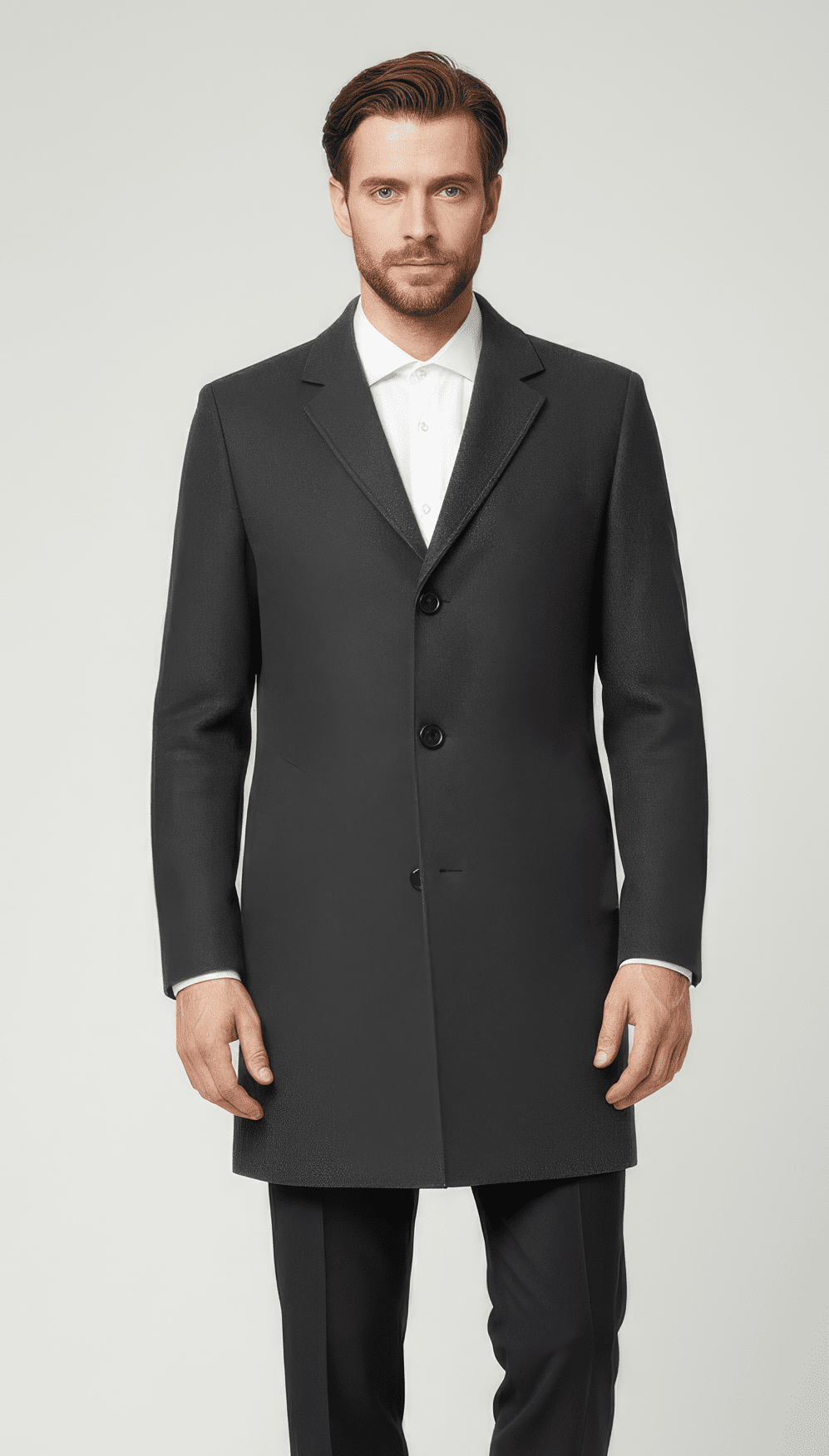 Stonebrook Studio - StonebrookStudio | Men’s Winter Trench Coat - Windproof Warm Long Overcoat