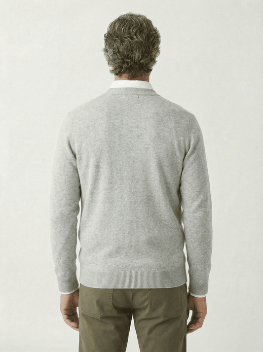 Stonebrook Studio - StonebrookStudio | Men’s Winter Cardigan – V - Neck Classic Knitwear