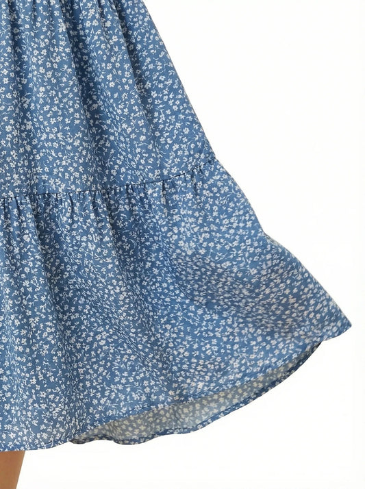 Stonebrook Studio - StonebrookStudio | Women’s Floral Maxi Dress Puff Sleeve - Casual Comfort Fit