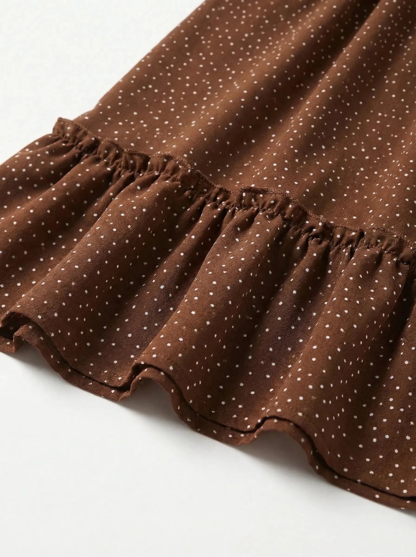 Stonebrook Studio - Stonebrook Studio | Women’s Brown Floral Midi Dress - Classic Elegant Everyday Wear