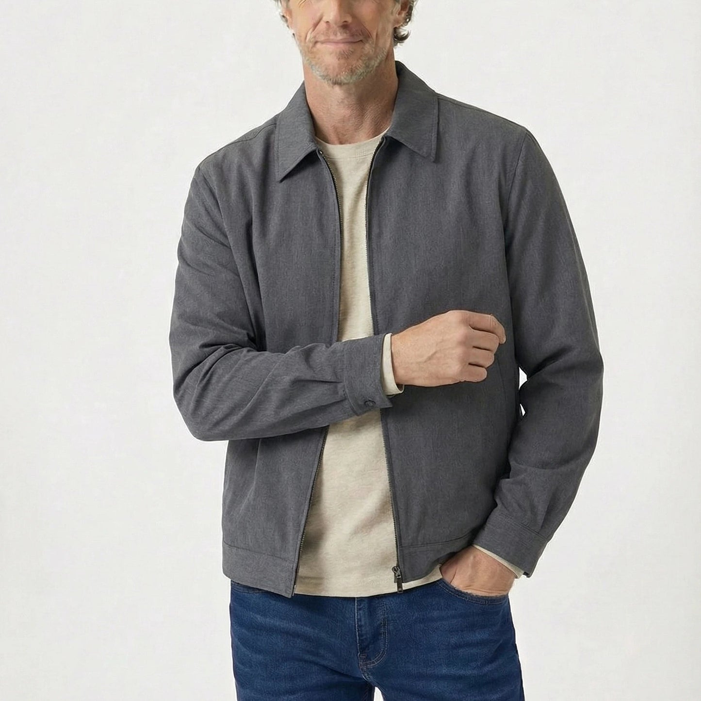 Stonebrook Studio - StonebrookStudio | Men’s Lightweight Polyester Zip Jacket