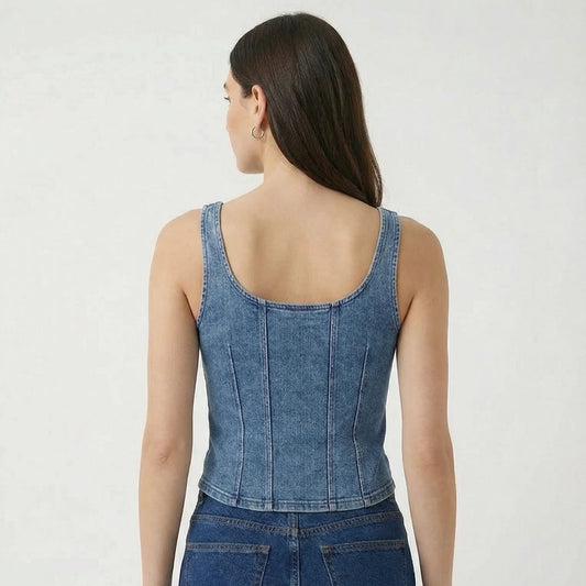 Stonebrook Studio - Stonebrook Studio | Women’s Stretch Denim Fitness Camisole Slim Fit Tank top