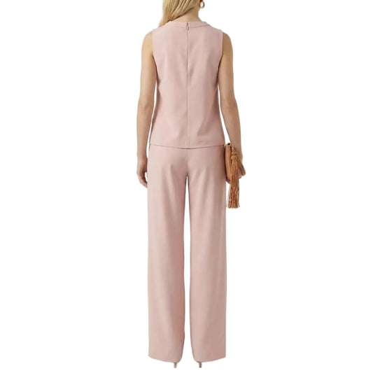 Stonebrook Studio - Stonebrook Studio | Women’s Sleeveless Wide Leg Jumpsuit - Mid Waist Elegant Style