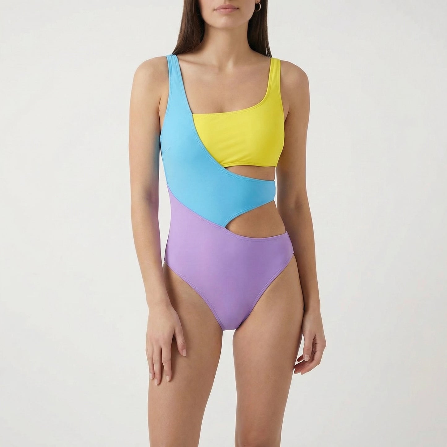 Stonebrook Studio - Stonebrook Studio | Women’s One - Piece Swimsuit with Asymmetric One - Shoulder Design