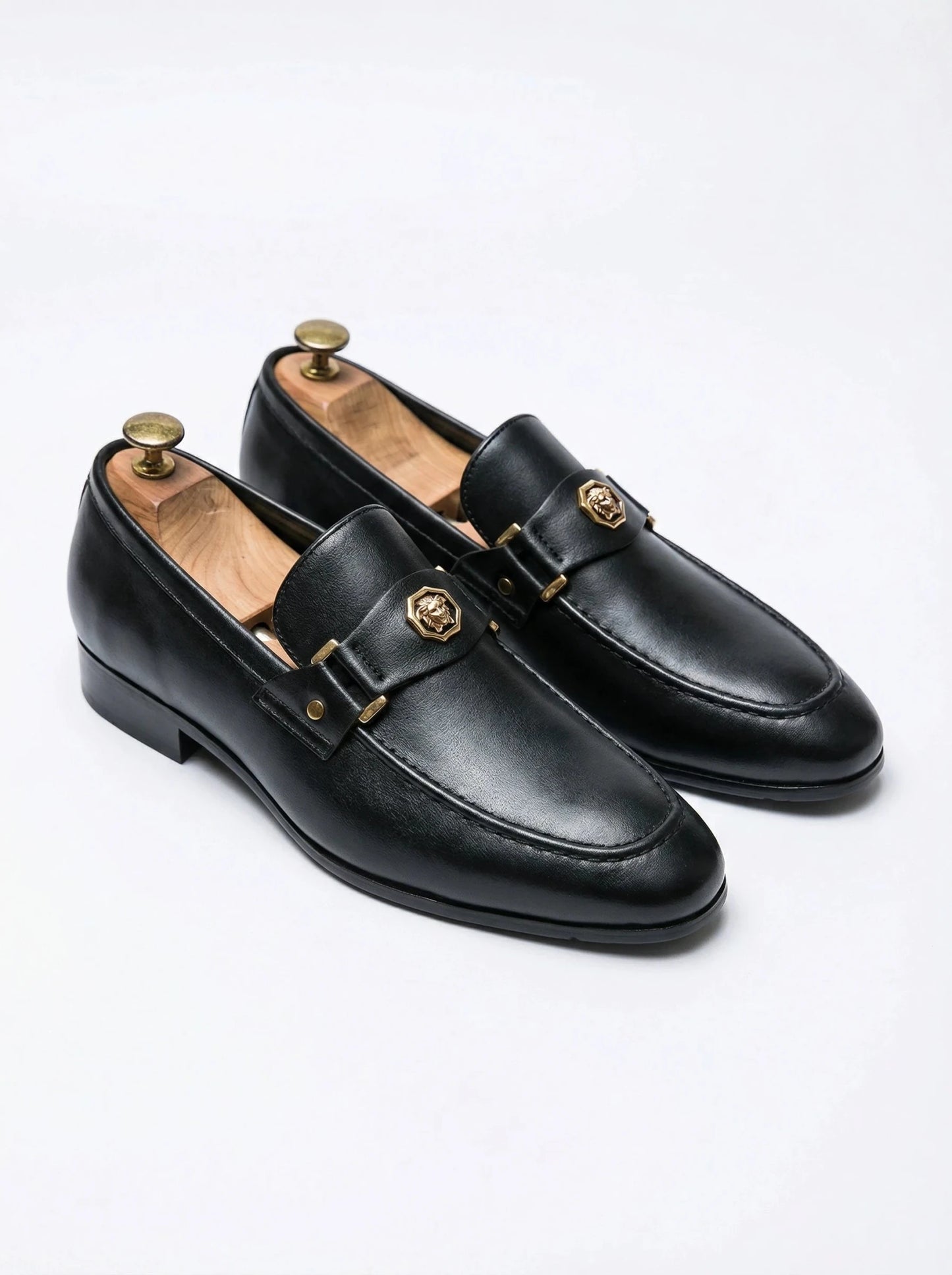 Stonebrook Studio - Stonebrook Studio | Men’s Clean Cut Leather Loafers - Classic Office Dress Shoes