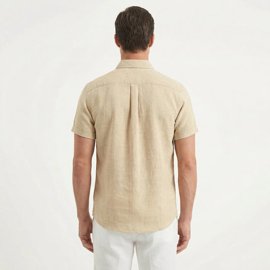 Stonebrook Studio - Stonebrook Studio | Men’s Linen Button - Up Shirt - Breathable Summer Comfort Slim Fit