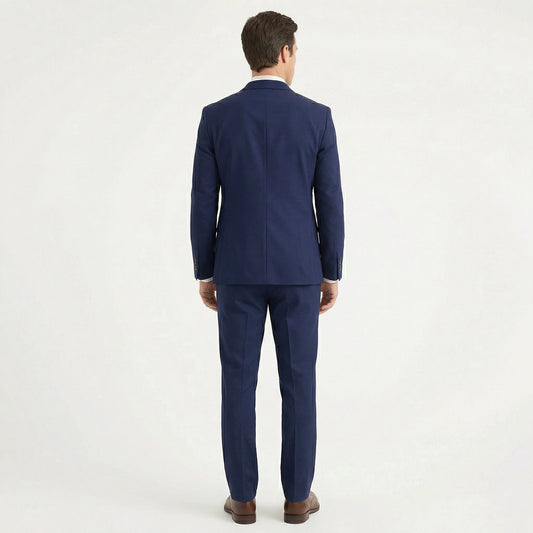 Stonebrook Studio - Stonebrook Studio | Men’s Three Piece Suit Slim Fit Cotton Wedding Outfit