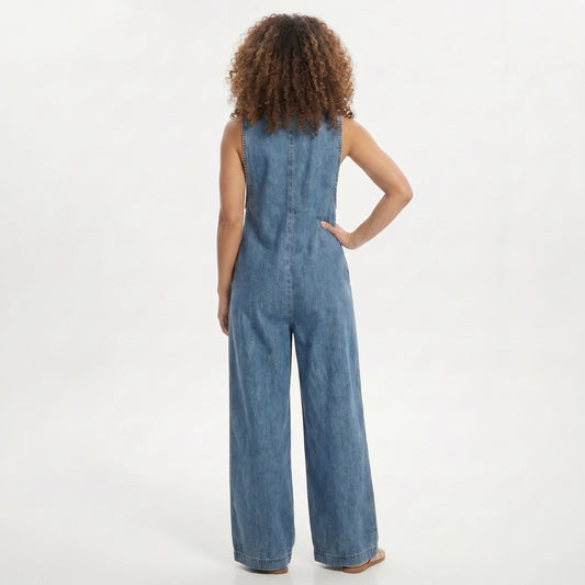 Stonebrook Studio - StonebrookStudio | Women’s Boho Washed Denim Jumpsuit