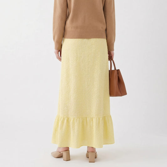 Stonebrook Studio - Stonebrook Studio | Women’s Flared Stripe Skirt - High Waist Timeless Midi Fit