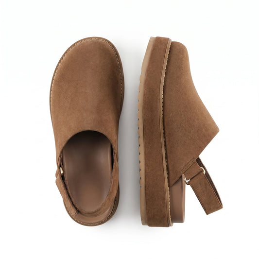 Stonebrook Studio - Stonebrook Studio | Women’s Slip - On Velvet Platform Clogs - Flat Comfort Casual Slippers