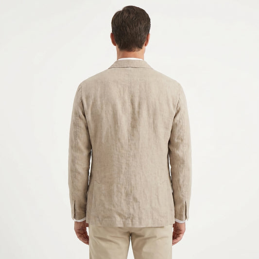 Stonebrook Studio - Stonebrook Studio | Men’s Linen Jacket Lightweight Breathable Everyday Relaxed Fit