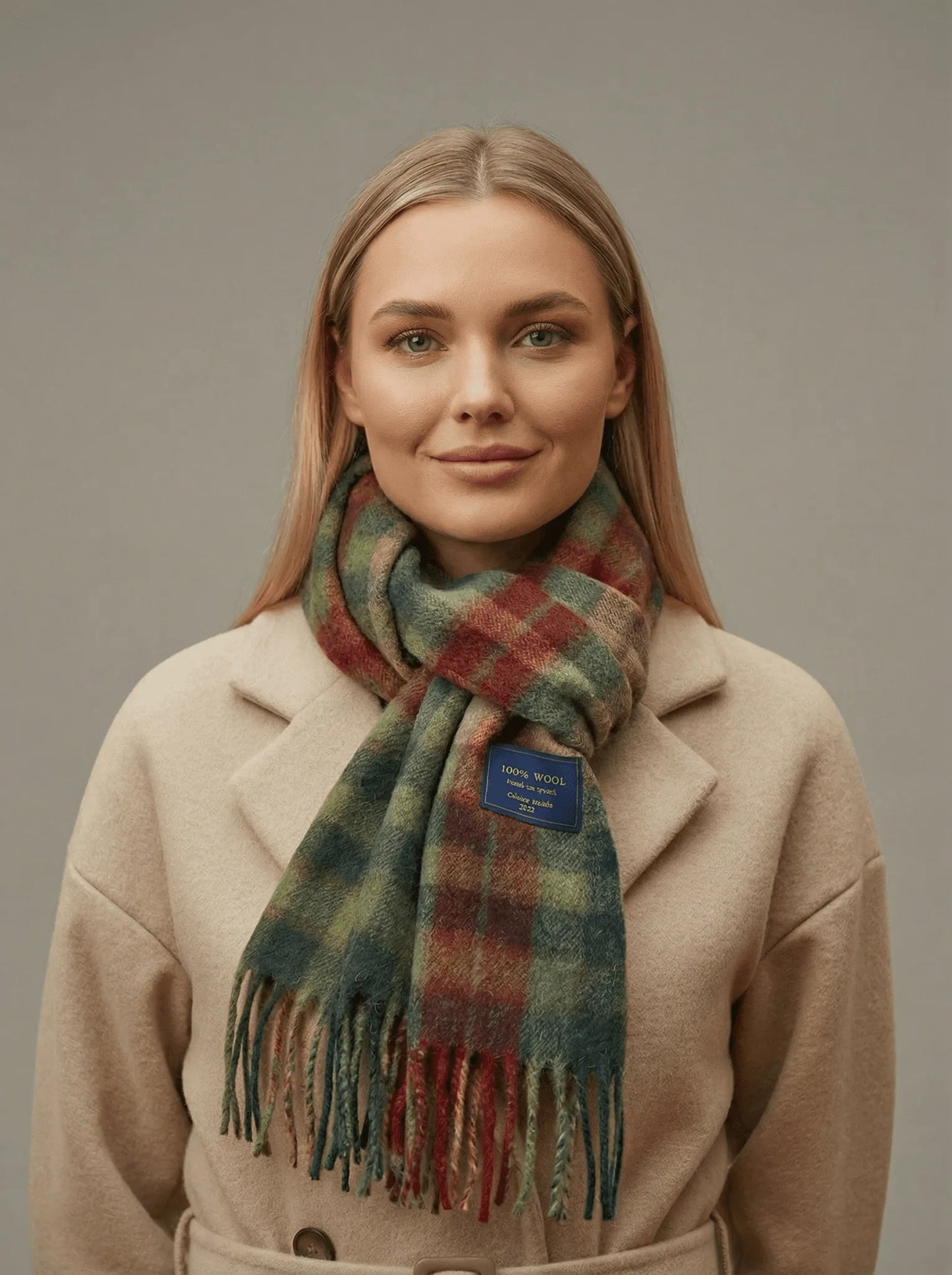 Stonebrook Studio - StonebrookStudio | British Classic Wool Scarf – Retro Striped Winter Style