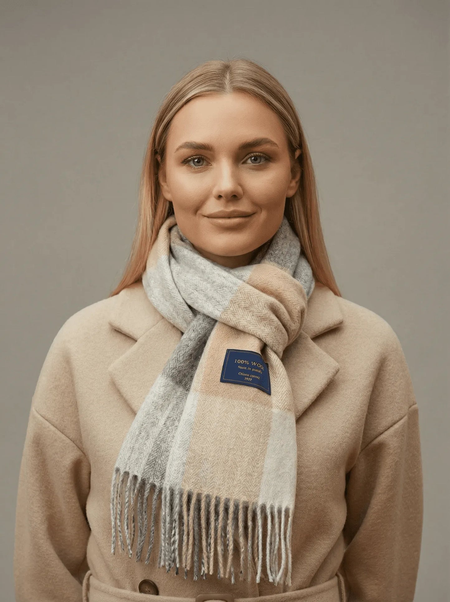 Stonebrook Studio - StonebrookStudio | British Classic Wool Scarf – Retro Striped Winter Style