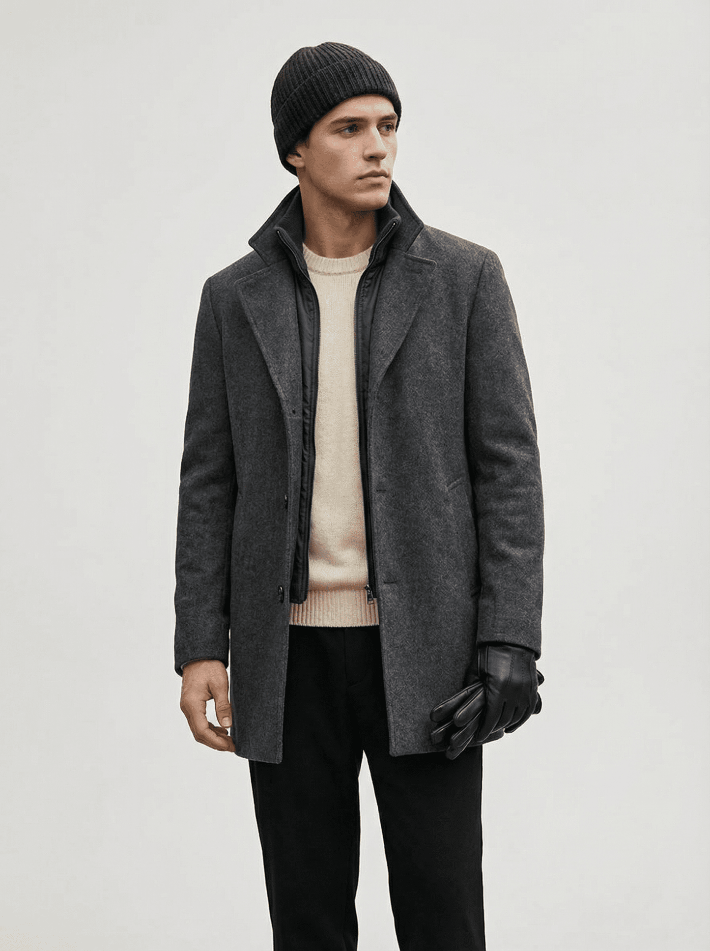 Stonebrook Studio - StonebrookStudio | Men’s Waterproof Winter Jacket – Minimal Clean Cold - Weather Style