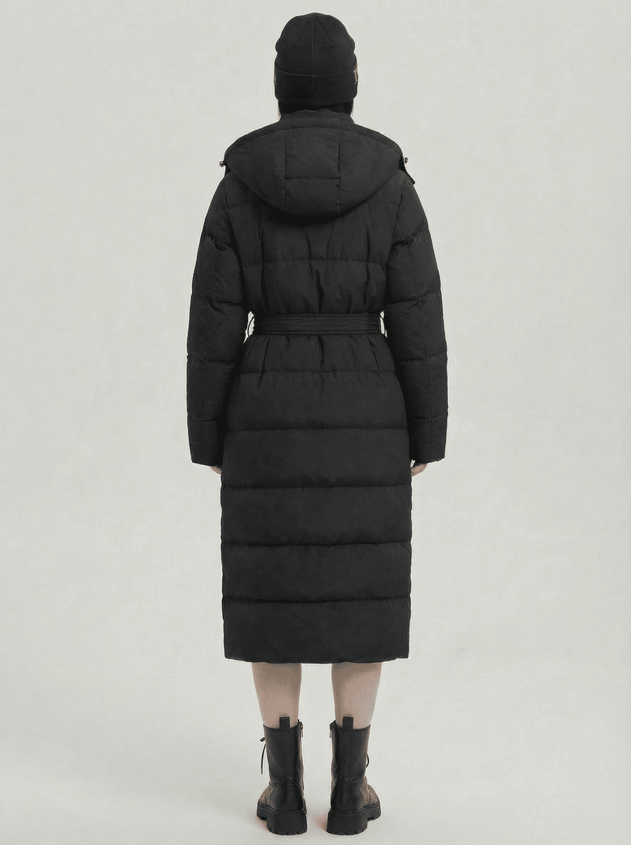 Stonebrook Studio - StonebrookStudio | Women’s Water - Resistant Puffer Jacket – Longline Adjustable Waist