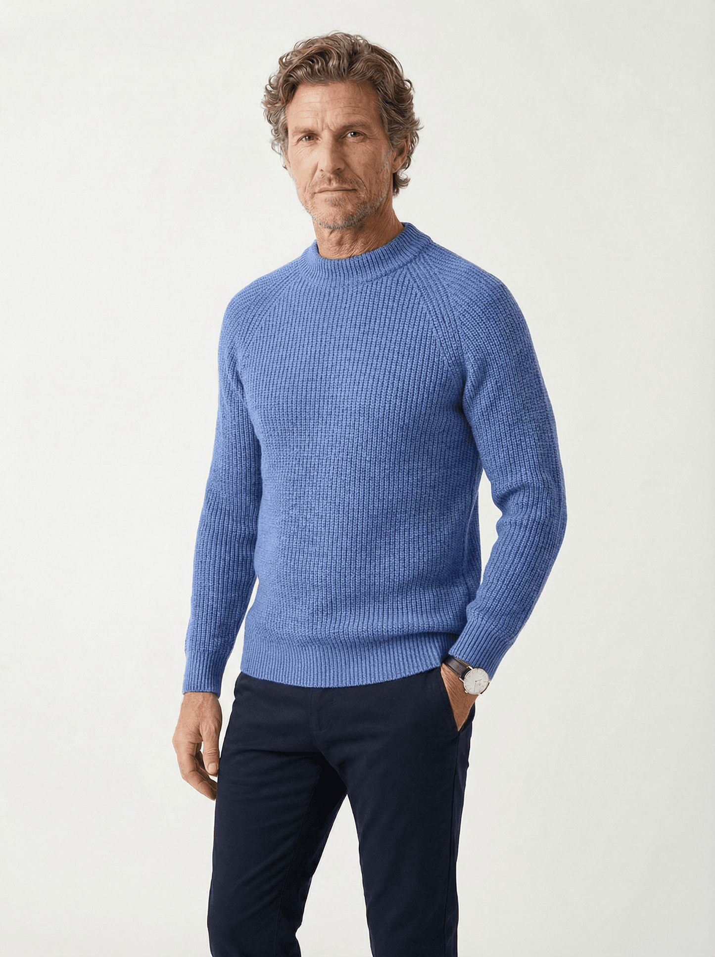 Stonebrook Studio - StonebrookStudio | Men’s Slim - Fit Ribbed Sweater – Classic Knit Style