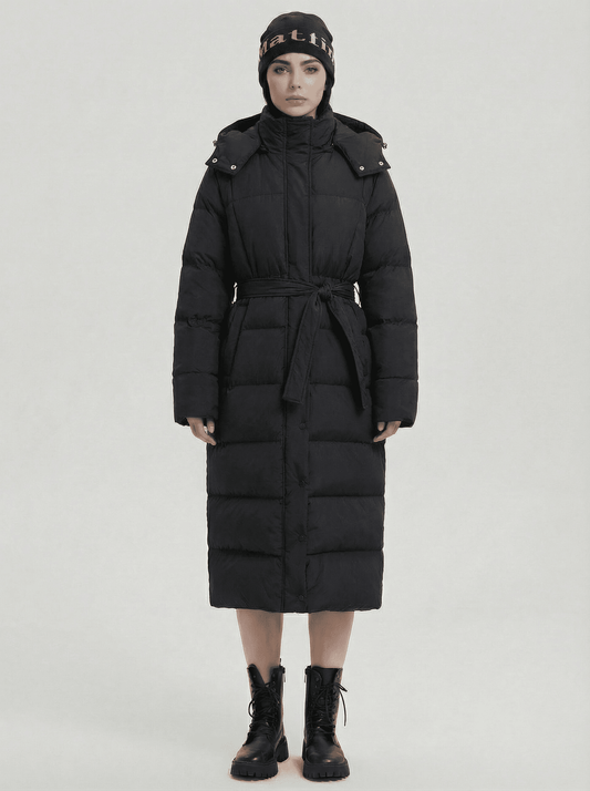 Stonebrook Studio - StonebrookStudio | Women’s Water - Resistant Puffer Jacket – Longline Adjustable Waist