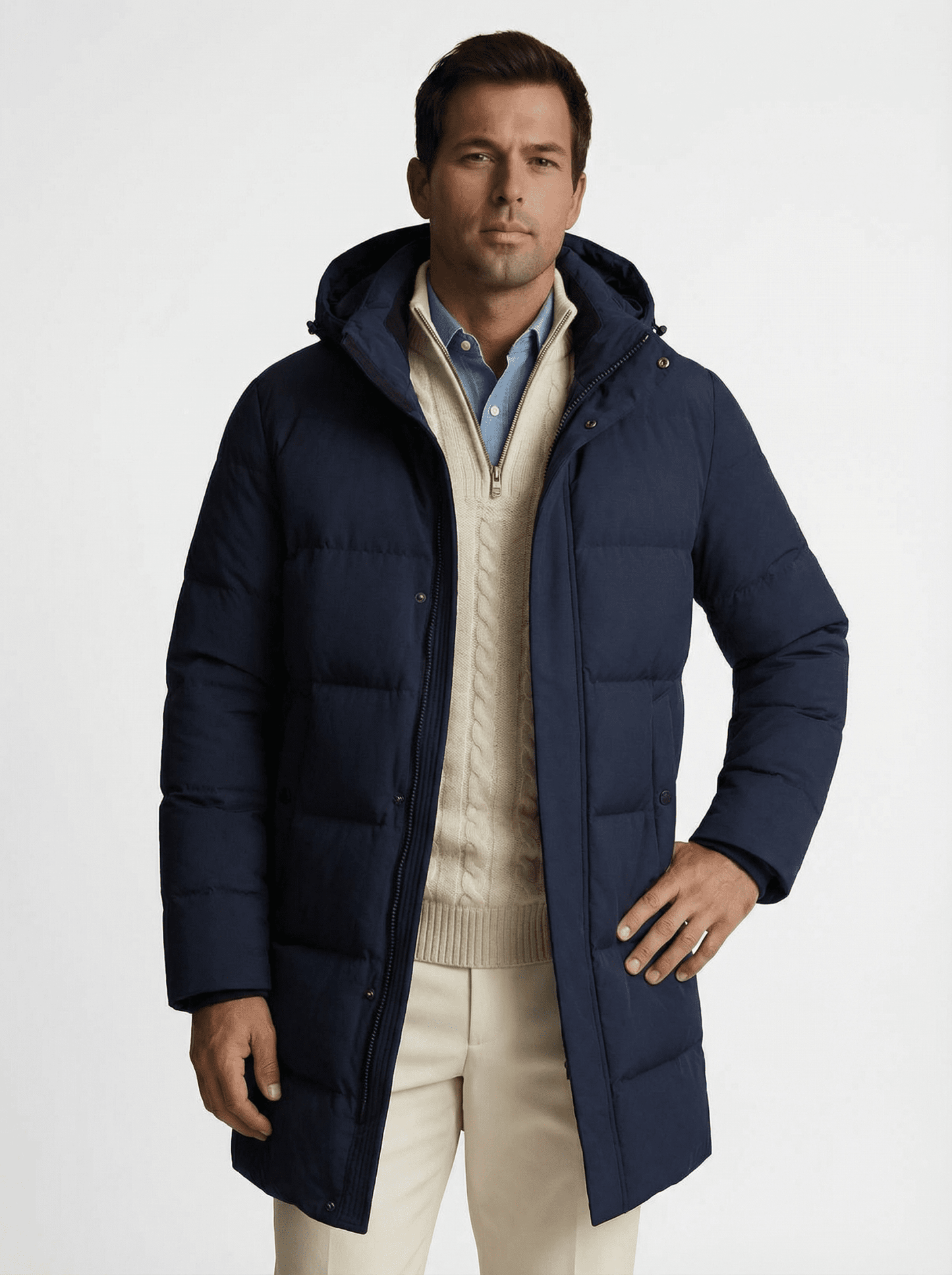 Stonebrook Studio - StonebrookStudio | Men’s Premium Winter Down Parka – Hooded Insulated Coat