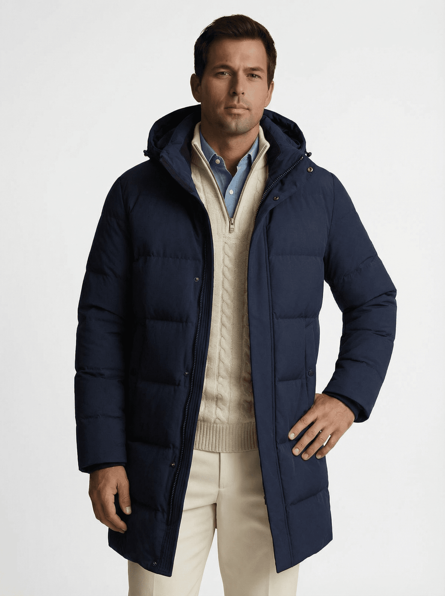 Stonebrook Studio - StonebrookStudio | Men’s Premium Winter Down Parka – Hooded Insulated Coat