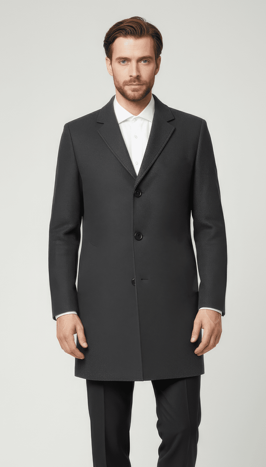 Stonebrook Studio - StonebrookStudio | Men’s Winter Trench Coat - Windproof Warm Long Overcoat