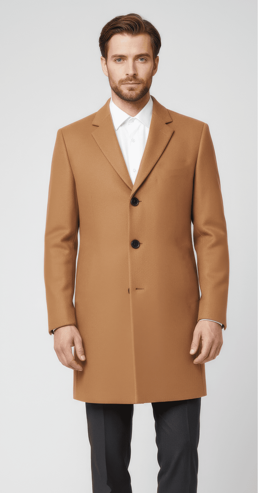 Stonebrook Studio - StonebrookStudio | Men’s Winter Trench Coat - Windproof Warm Long Overcoat