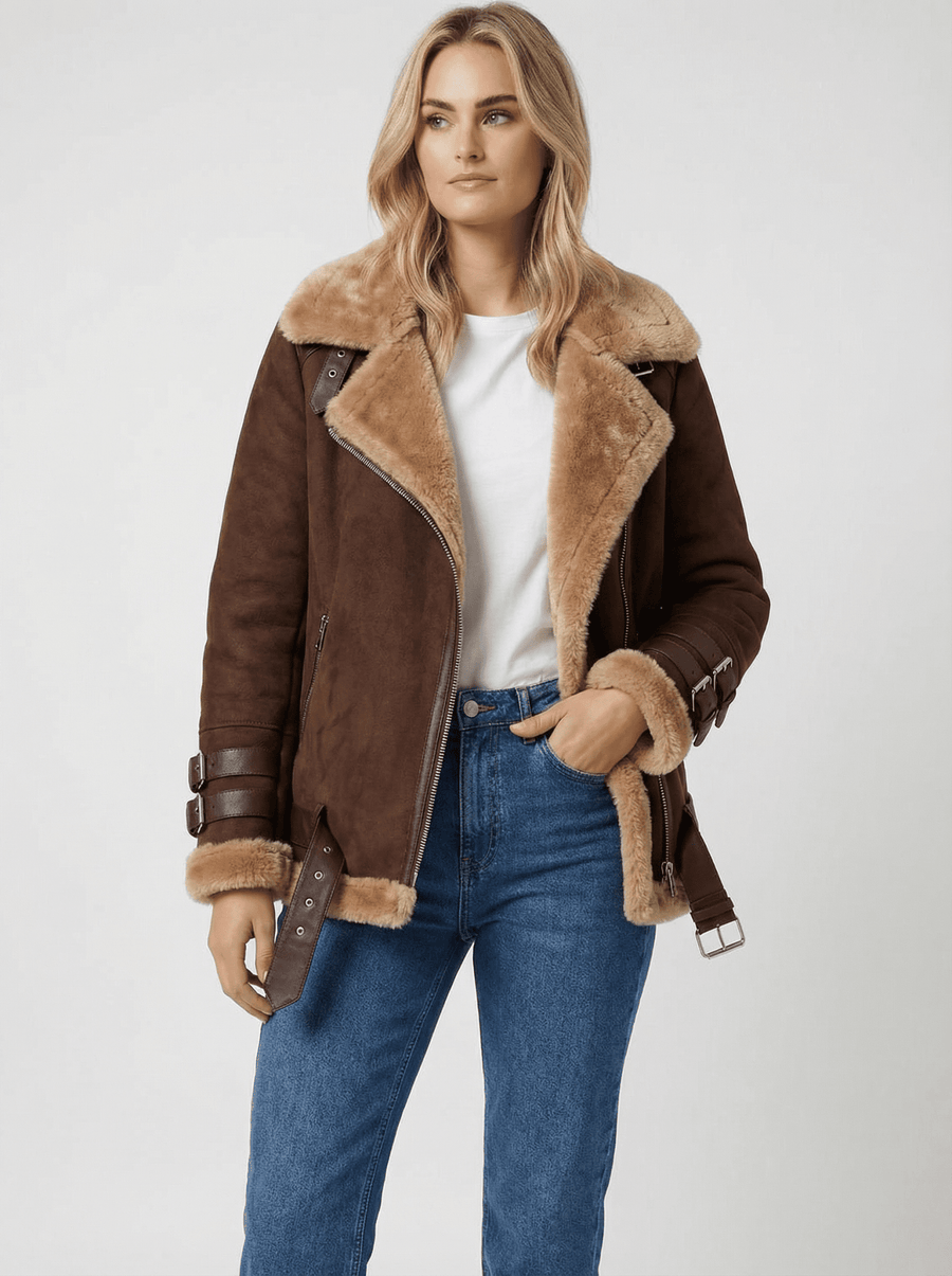 Stonebrook Studio - StonebrookStudio | Women’s Vintage Contrast Collar Jacket – Classic Coat Style