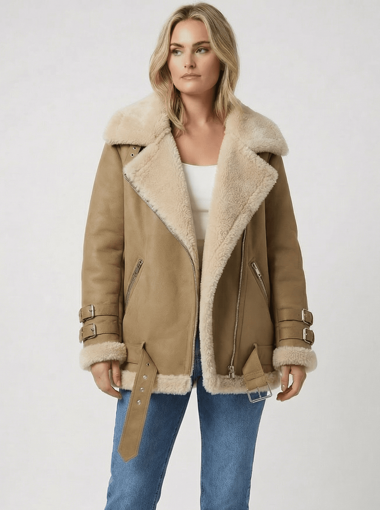 Stonebrook Studio - StonebrookStudio | Women’s Vintage Contrast Collar Jacket – Classic Coat Style