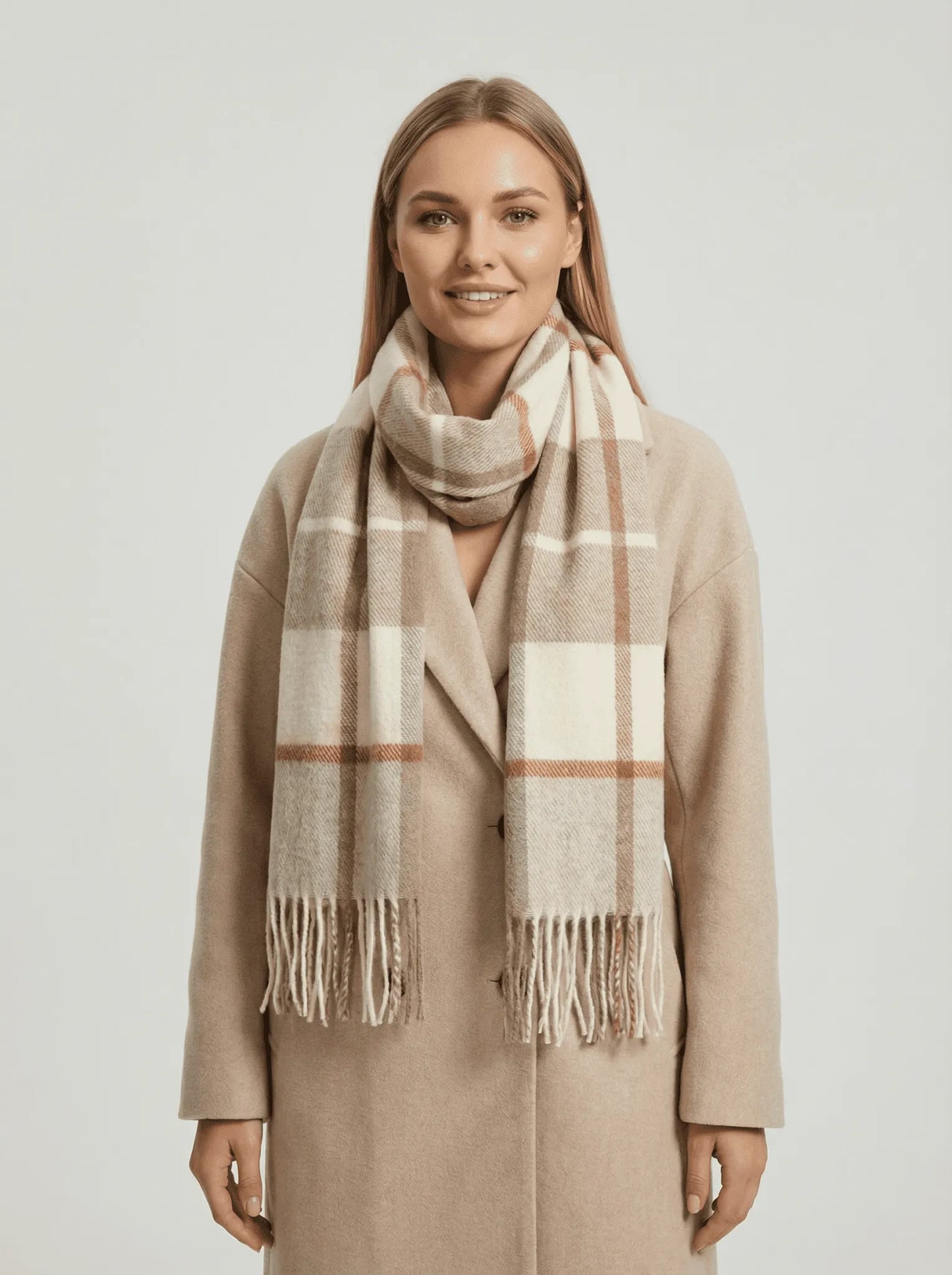 Stonebrook Studio - StonebrookStudio | British Classic Wool Scarf – Retro Striped Winter Style