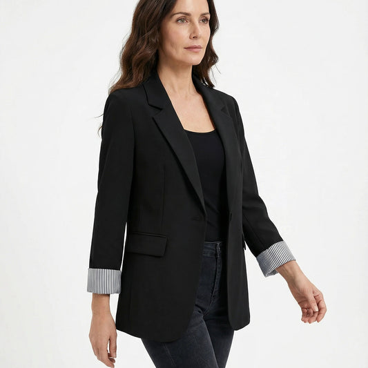 Stonebrook Studio - StonebrookStudio | Women’s Classic Blazer Single Button - Smart Casual All Season