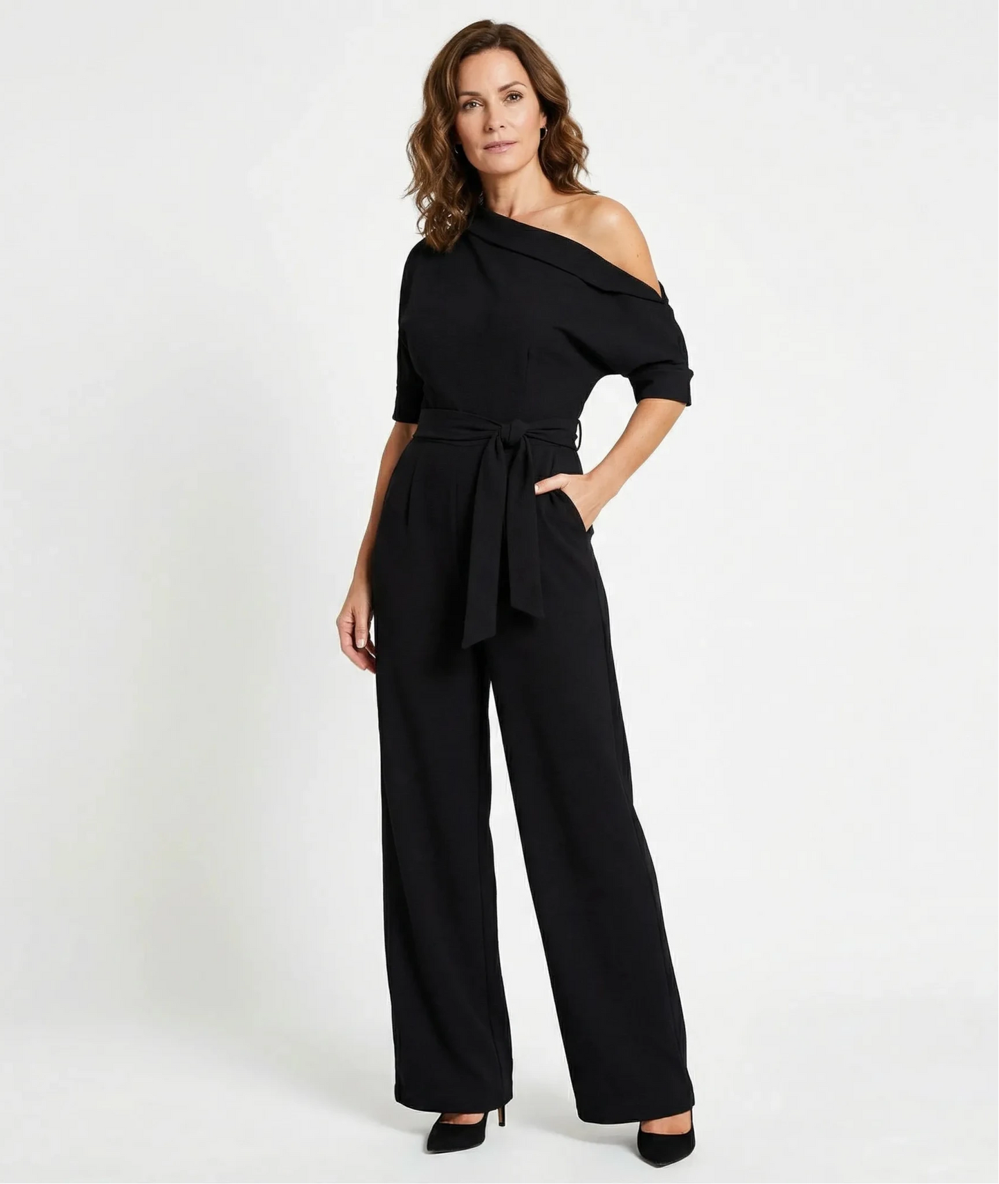 Stonebrook Studio - StonebrookStudio | Women’s Luxury Playsuit - Timeless Wide Leg Silhouette