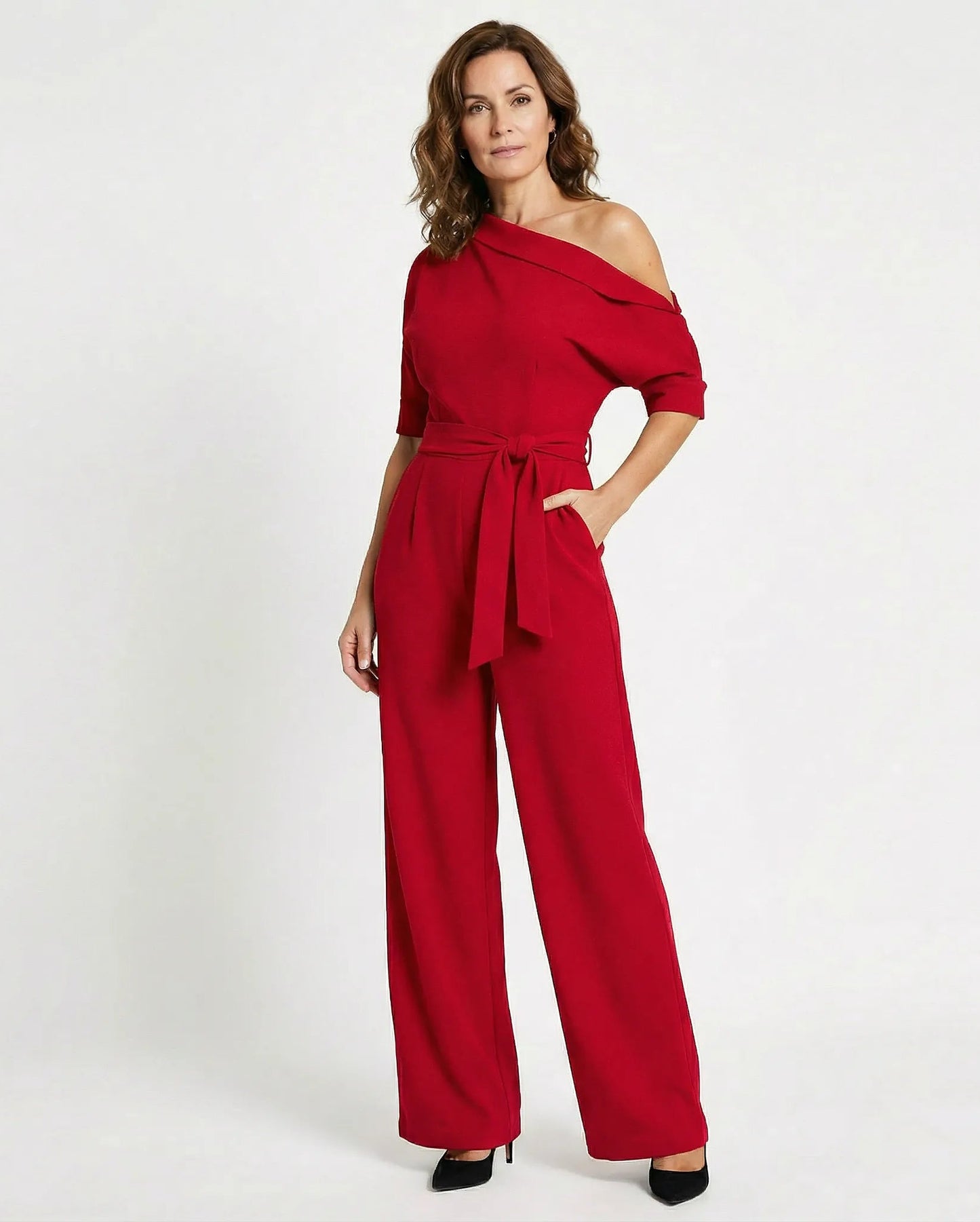 Stonebrook Studio - StonebrookStudio | Women’s Luxury Playsuit - Timeless Wide Leg Silhouette