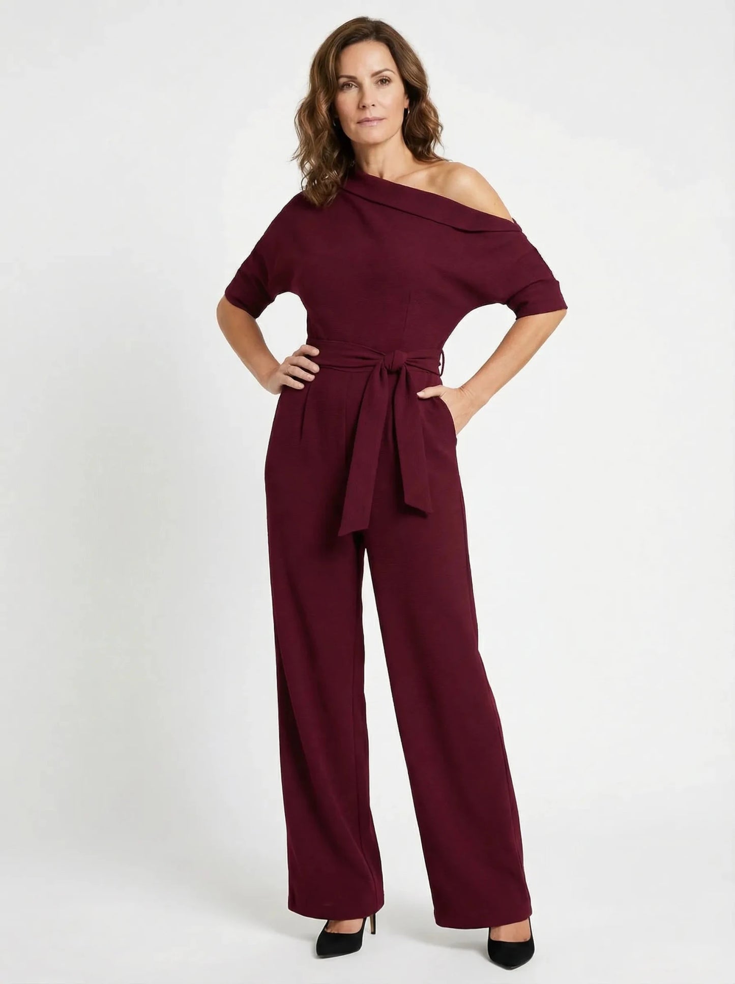 Stonebrook Studio - StonebrookStudio | Women’s Luxury Playsuit - Timeless Wide Leg Silhouette