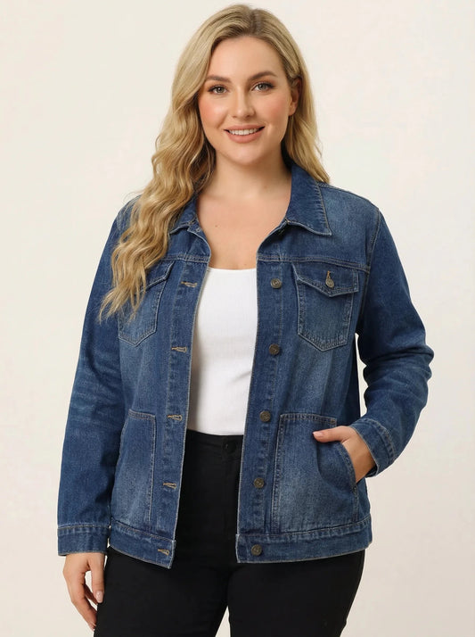 Stonebrook Studio - StonebrookStudio | Women’s Denim Jacket Soft Stretch Cotton - Everyday Comfort