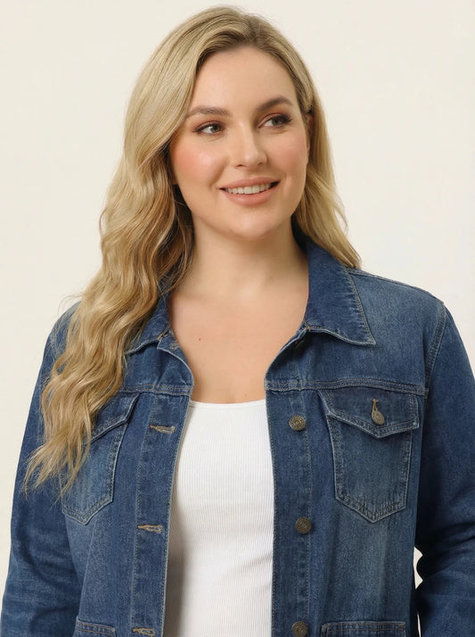 Stonebrook Studio - StonebrookStudio | Women’s Denim Jacket Soft Stretch Cotton - Everyday Comfort
