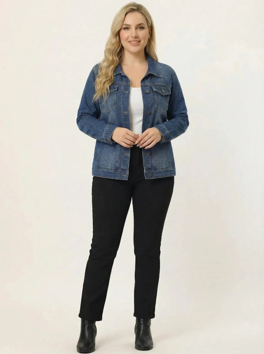Stonebrook Studio - StonebrookStudio | Women’s Denim Jacket Soft Stretch Cotton - Everyday Comfort