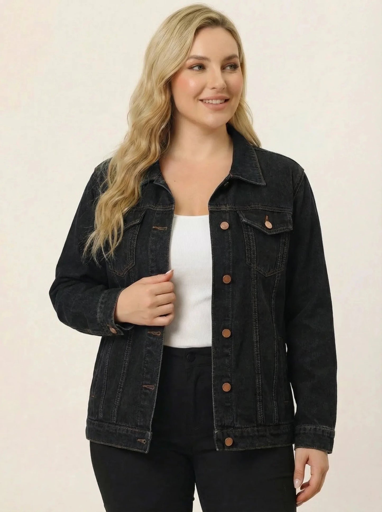 Stonebrook Studio - StonebrookStudio | Women’s Denim Jacket Soft Stretch Cotton - Everyday Comfort