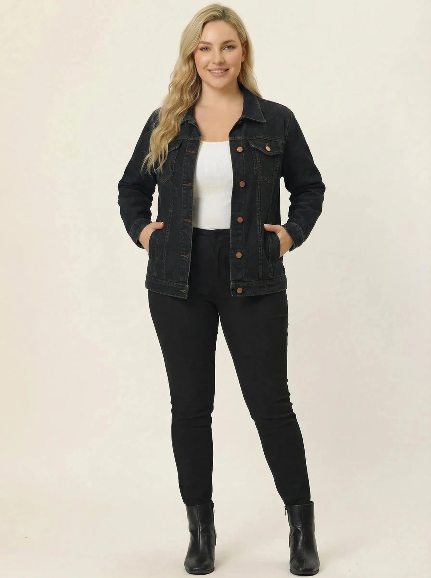 Stonebrook Studio - StonebrookStudio | Women’s Denim Jacket Soft Stretch Cotton - Everyday Comfort