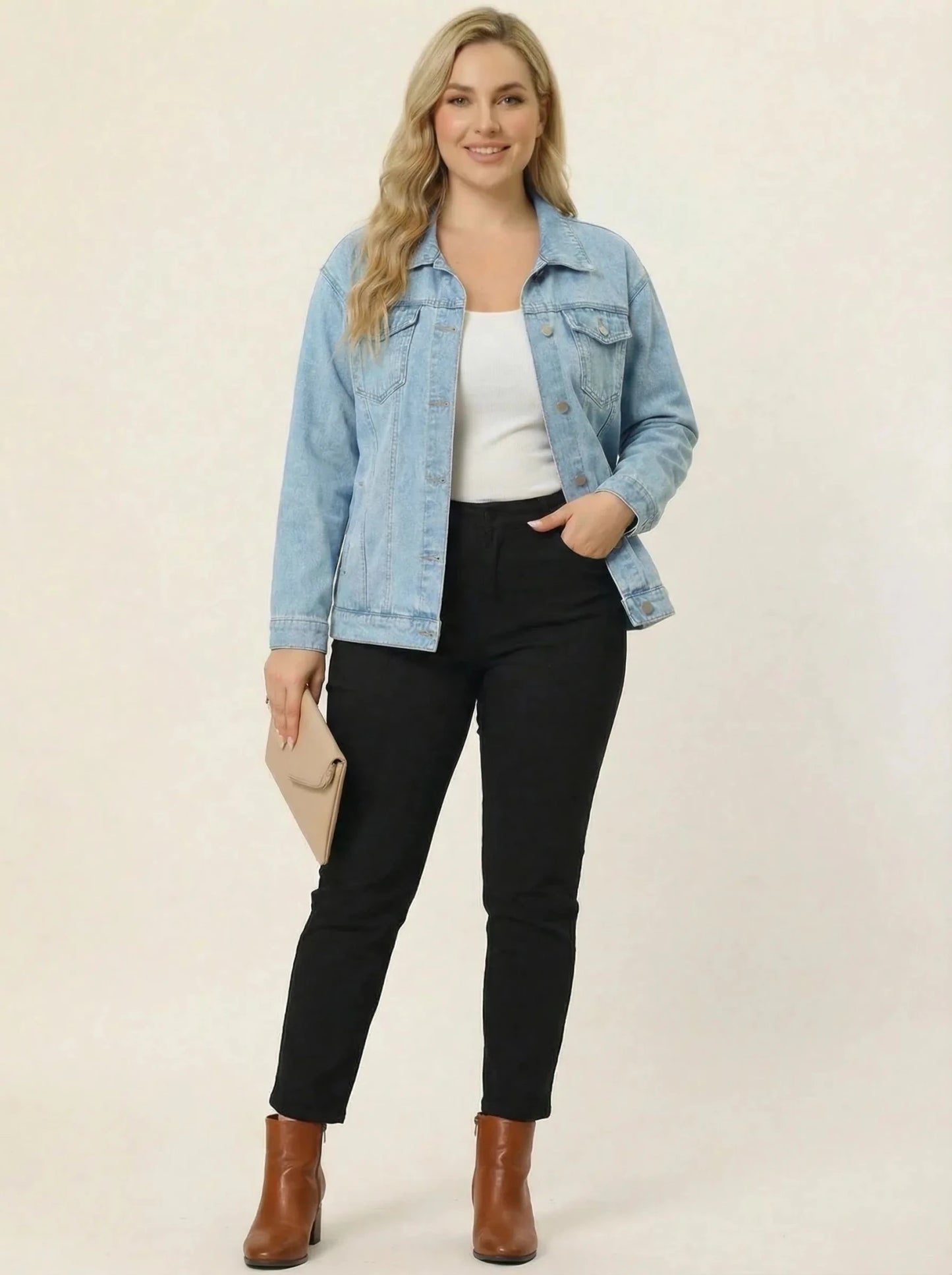 Stonebrook Studio - StonebrookStudio | Women’s Denim Jacket Soft Stretch Cotton - Everyday Comfort