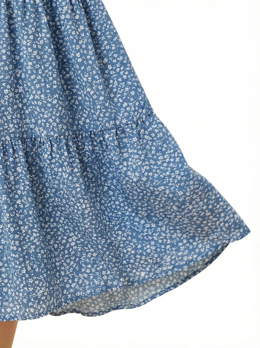 Stonebrook Studio - StonebrookStudio | Women’s Floral Maxi Dress Puff Sleeve - Casual Comfort Fit