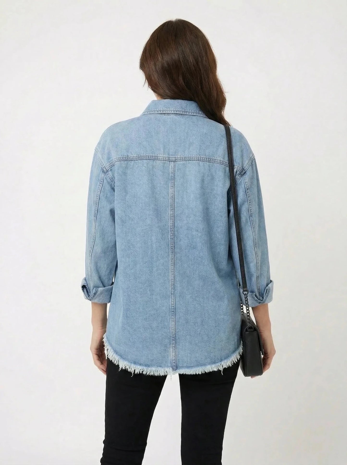Stonebrook Studio - Stonebrook Studio | Women’s Loose Fit Denim Shirt Jacket Lightweight Cotton
