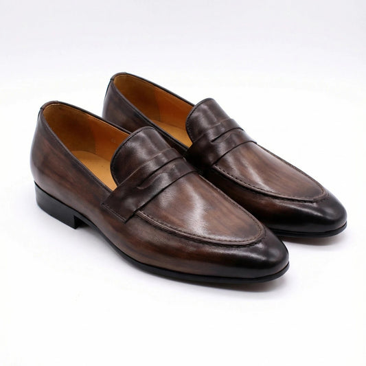 Stonebrook Studio - StonebrookStudio | Men’s Premium Leather Loafers - Dark Brown