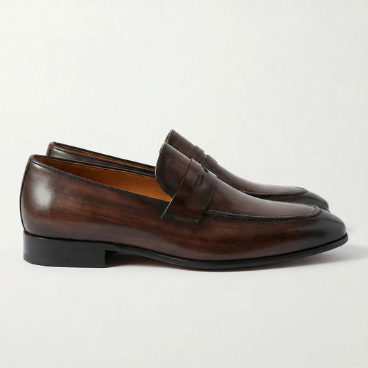 Stonebrook Studio - StonebrookStudio | Men’s Premium Leather Loafers - Dark Brown