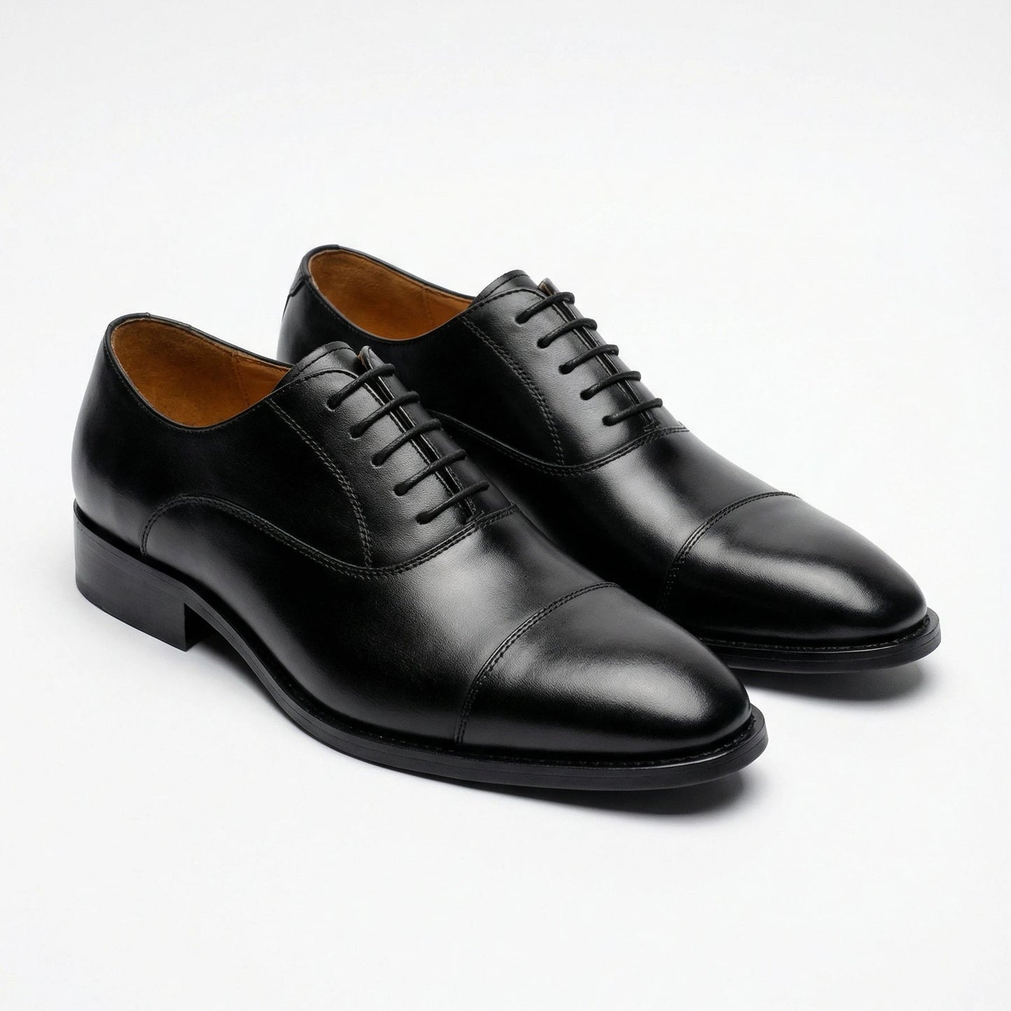 Stonebrook Studio - StonebrookStudio | Men’s Leather Oxford Shoes - Black