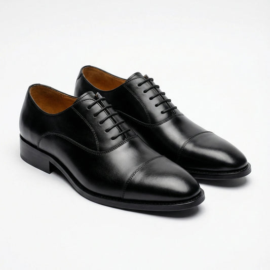 Stonebrook Studio - StonebrookStudio | Men’s Leather Oxford Shoes - Black
