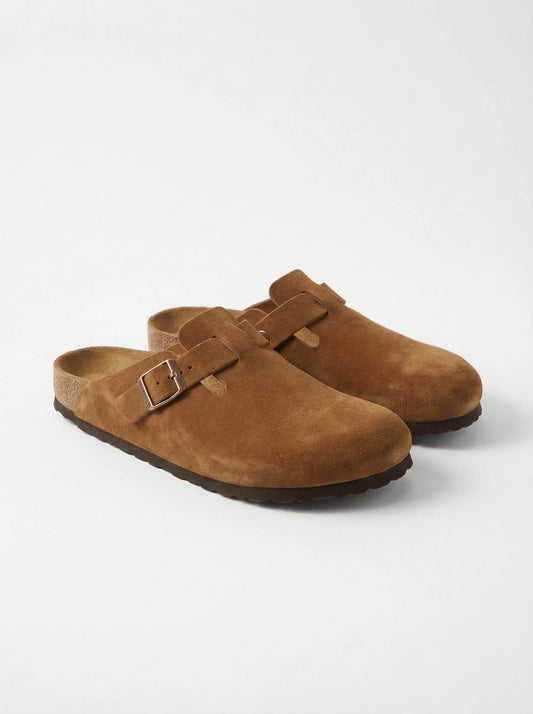 Stonebrook Studio - StonebrookStudio | Leather Boston Buckle Clogs - Comfort Slip On