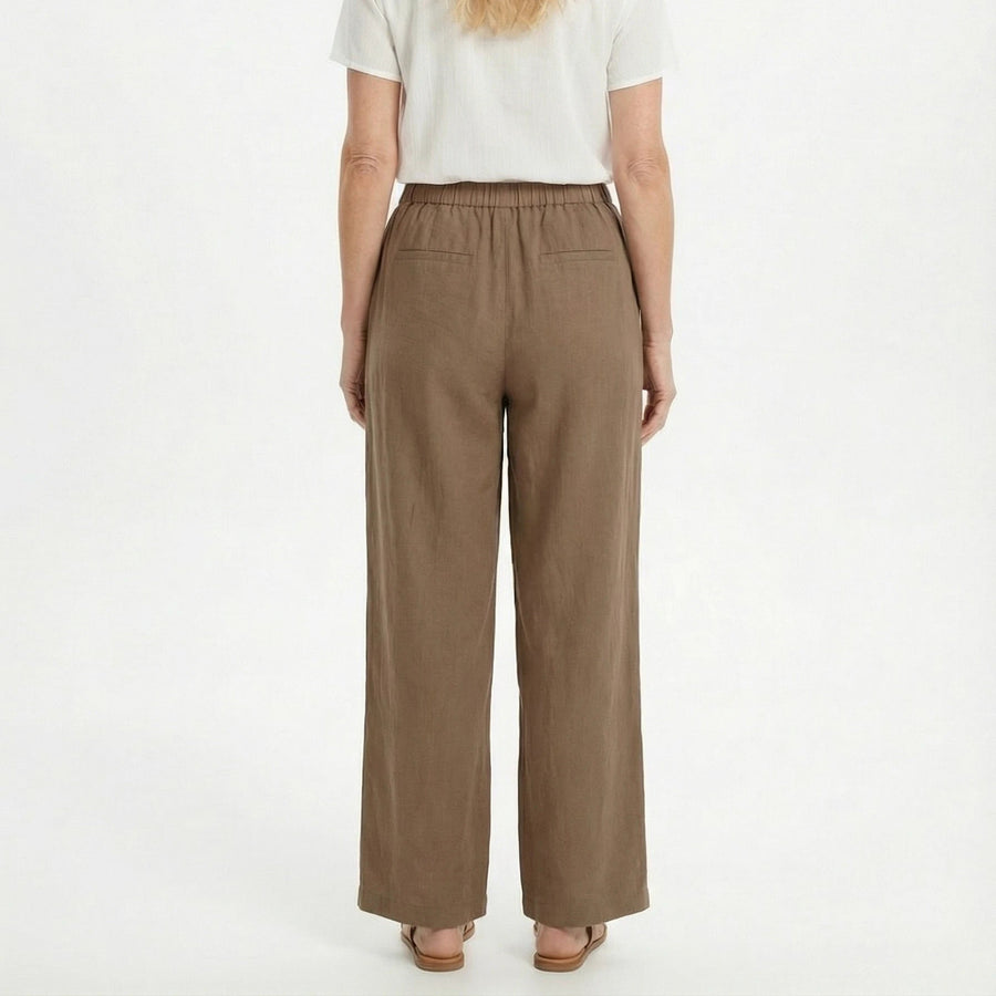Stonebrook Studio - StonebrookStudio | Women’s High Waist Linen Pants - Loose Fit Breathable Comfort