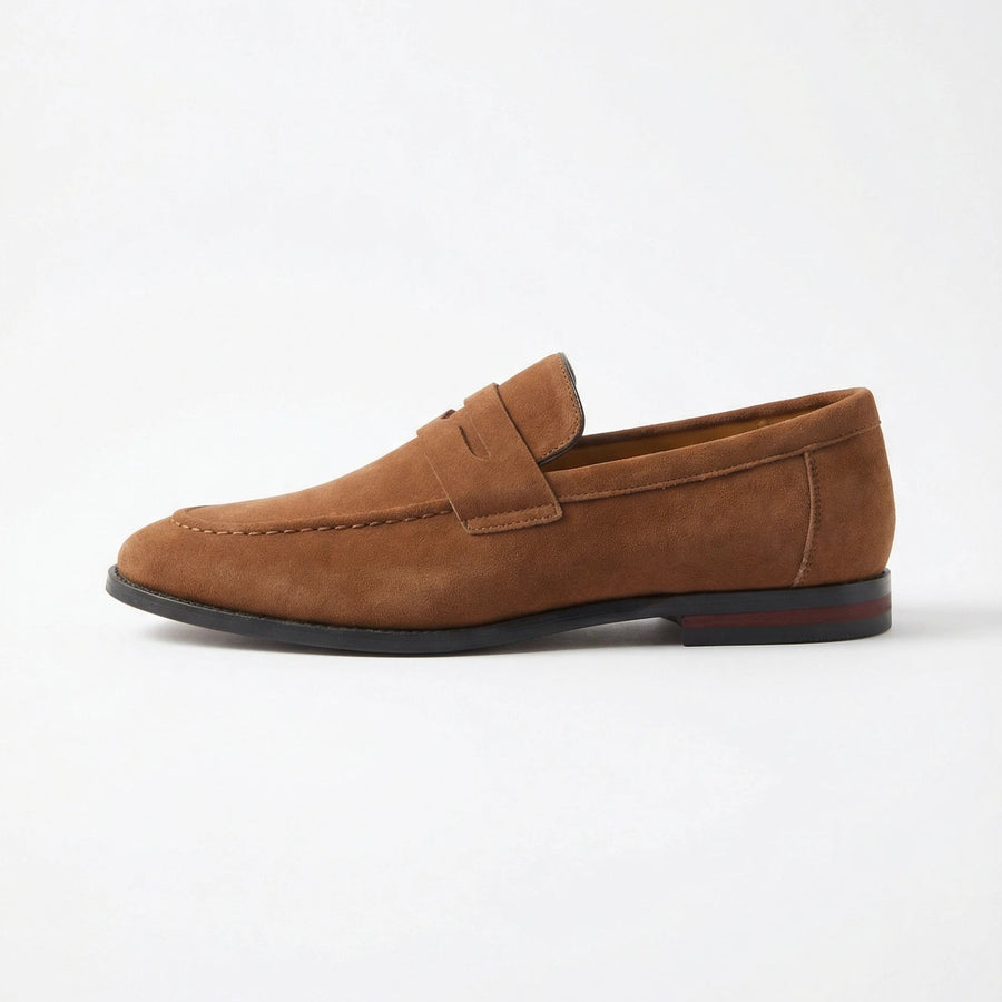 Stonebrook Studio - StonebrookStudio | Men's Suede Penny Loafers - Casual Breathable Slip - On