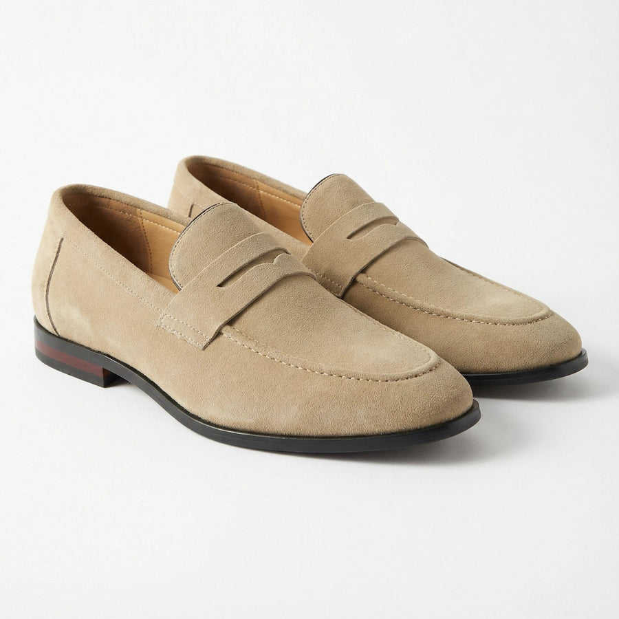 Stonebrook Studio - StonebrookStudio | Men's Suede Penny Loafers - Casual Breathable Slip - On